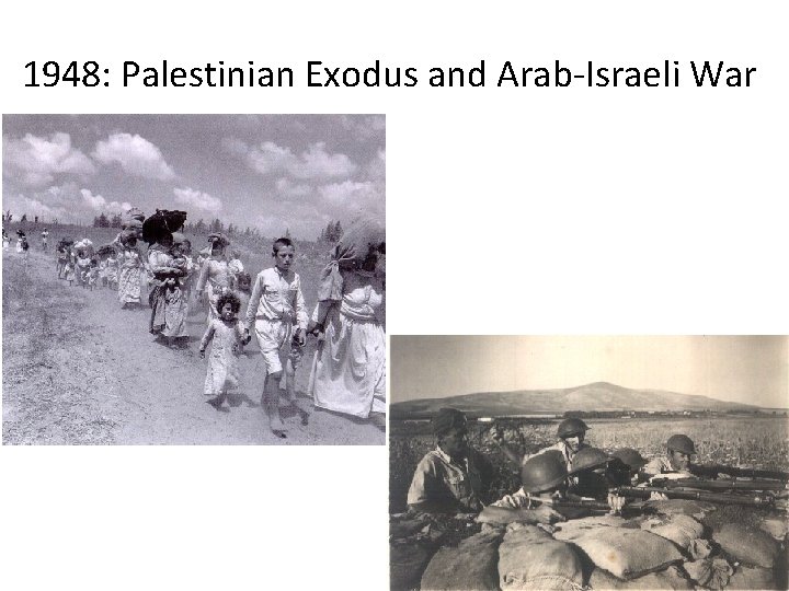 1948: Palestinian Exodus and Arab-Israeli War 