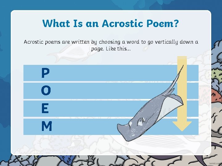 What Is an Acrostic Poem? Acrostic poems are written by choosing a word to What Is an Acrostic Poem? Acrostic poems are written by choosing a word to