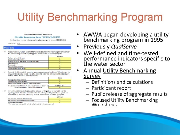 2017 awwa utility benchmarking performance management for water and wastewater Awwa Utility Management Kenneth Mercer Ph D Senior