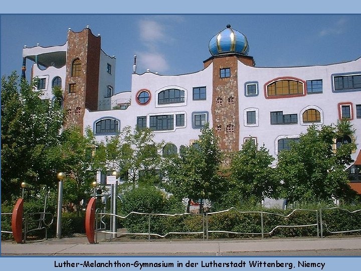 Luther-Melanchthon-Gymnasium in der Lutherstadt Wittenberg, Niemcy 