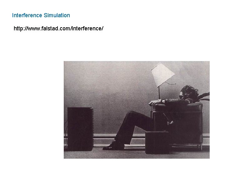 Interference Simulation http: //www. falstad. com/interference/ 