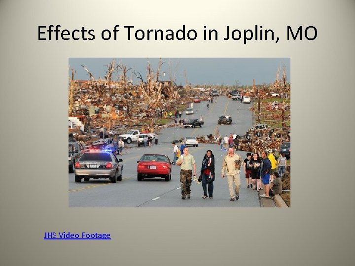 Effects of Tornado in Joplin, MO JHS Video Footage 