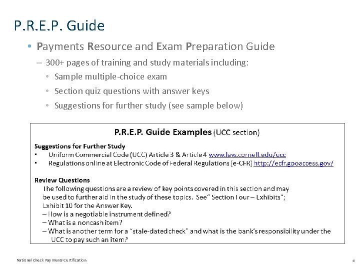 P. R. E. P. Guide • Payments Resource and Exam Preparation Guide – 300+