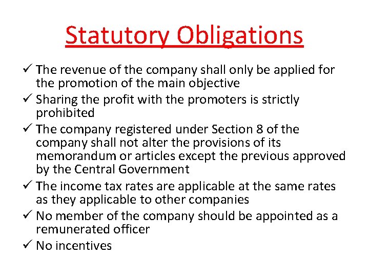 TOPIC Overview on compliance of NON GOVERNMENTAL ORGANISATION
