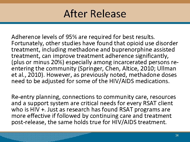 After Release Adherence levels of 95% are required for best results. Fortunately, other studies
