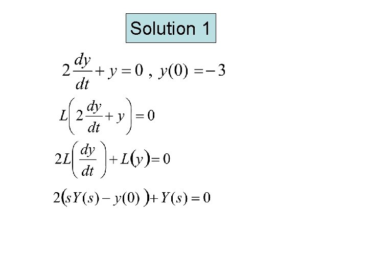 Solution 1 Solution 1