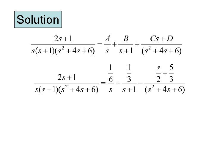Solution Solution