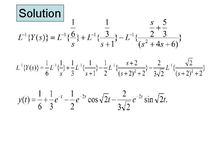 Solution Solution
