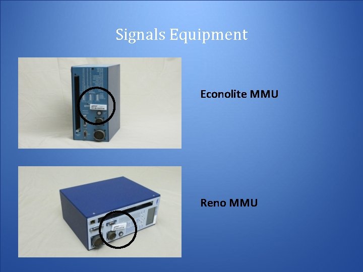 Signals Equipment Econolite MMU Reno MMU 