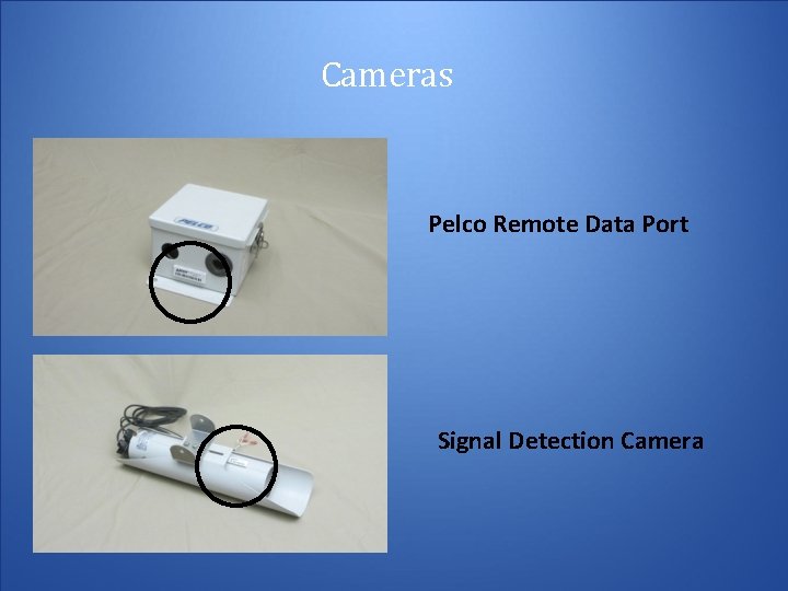 Cameras Pelco Remote Data Port Signal Detection Camera 