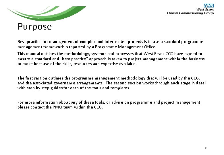 Purpose Best practice for management of complex and interrelated projects is to use a Purpose Best practice for management of complex and interrelated projects is to use a