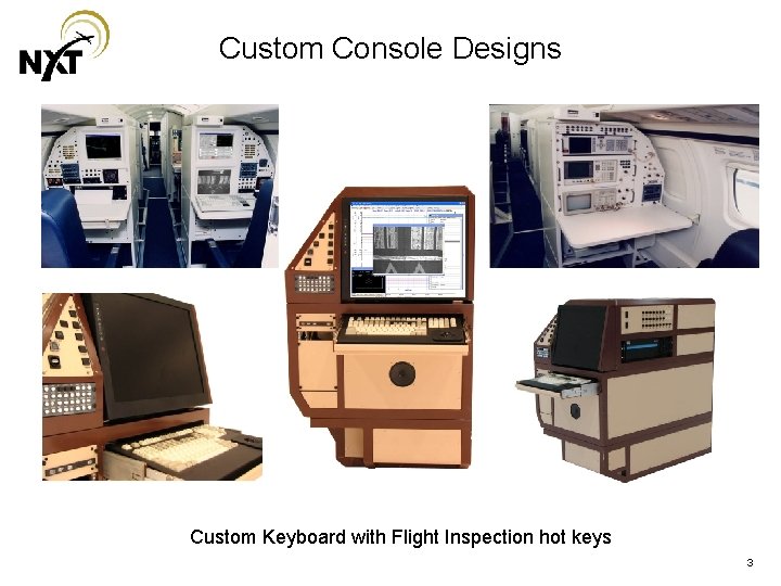 Custom Console Designs Custom Keyboard with Flight Inspection hot keys 3 