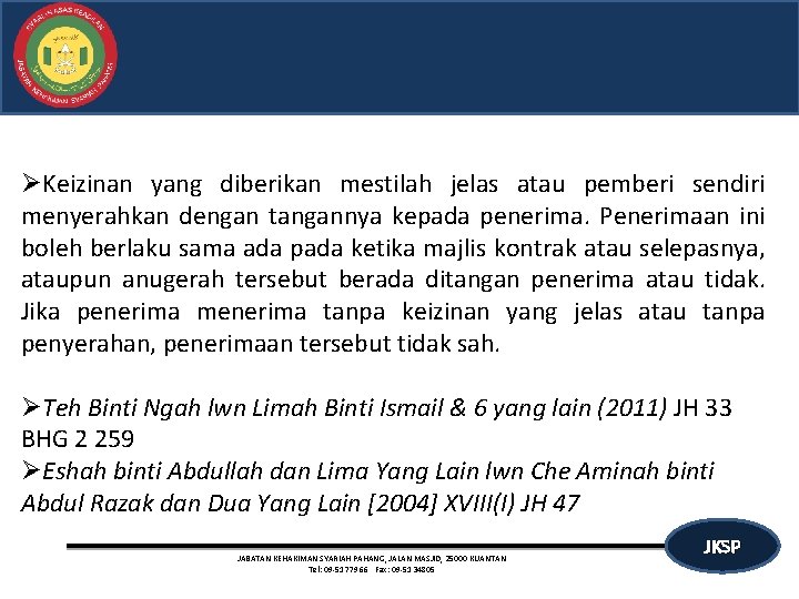 HIBAH DARI PERSPEKTIF APLIKASI UNDANGUNDANG SYARIAH DI MALAYSIA