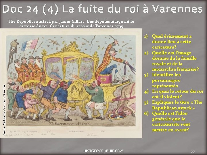 Doc 24 (4) La fuite du roi à Varennes The Republican attack par James
