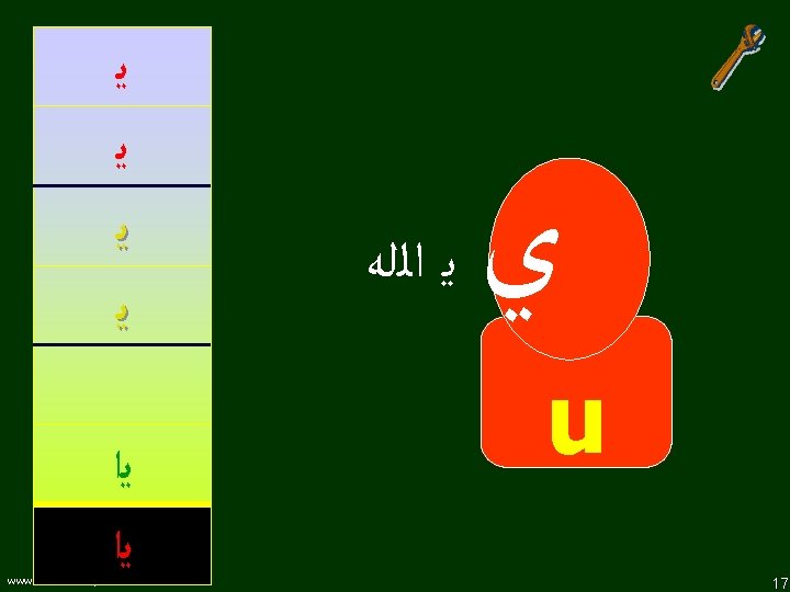  ﻳ ﻳ ﻳﺍ www. understandquran. com ﻳ ﺍﻟﻠﻪ ﻱ u 17 
