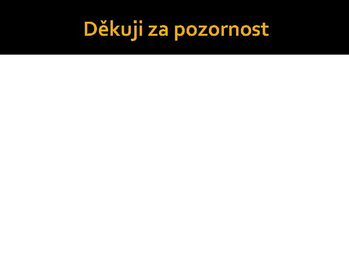 Děkuji za pozornost 