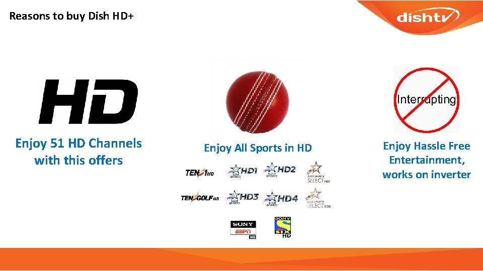 Reasons to buy Dish HD+ Enjoy 51 HD Channels with this offers Enjoy All