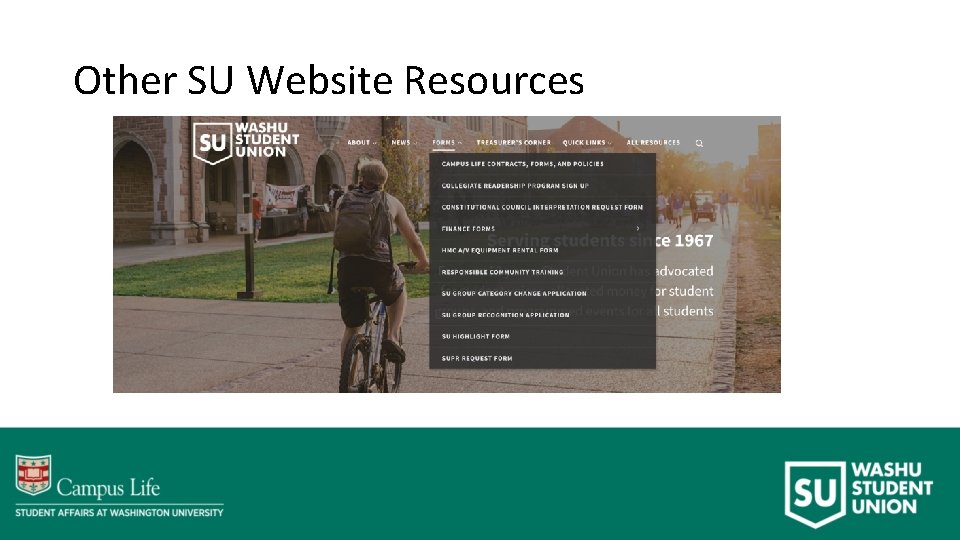 Other SU Website Resources 