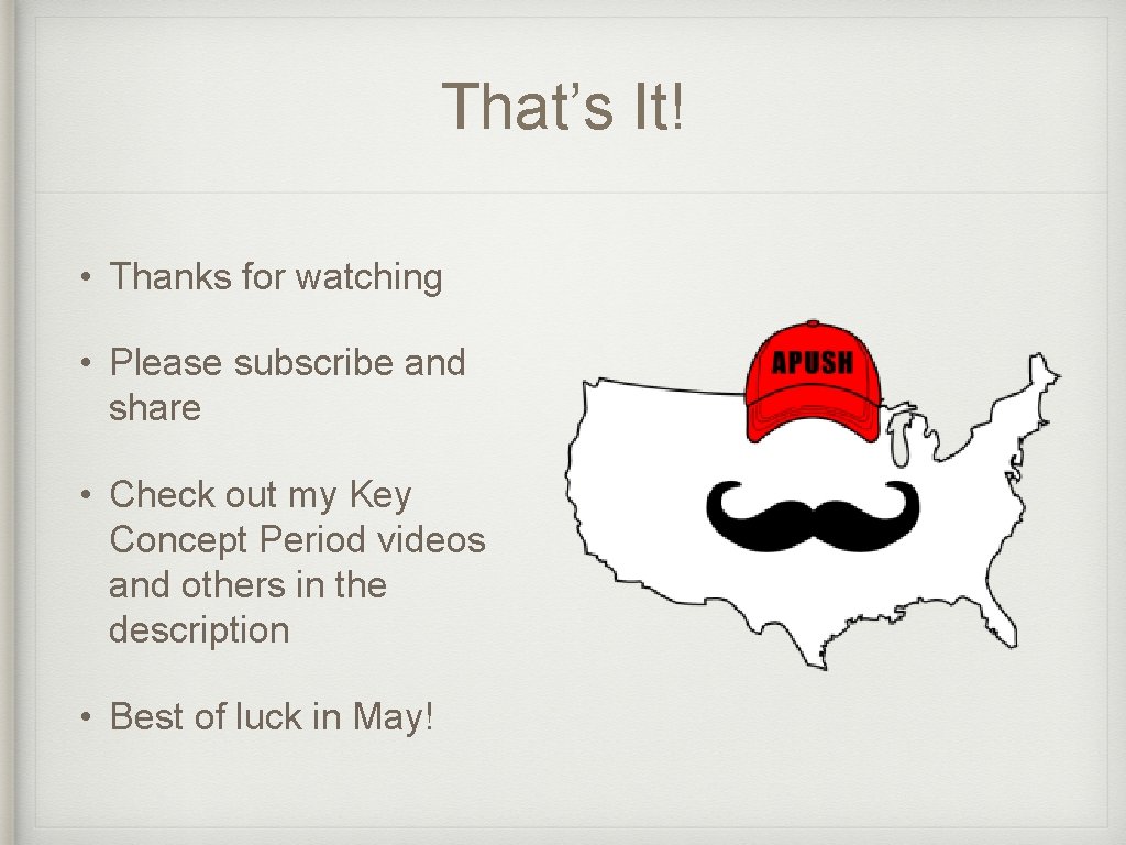 That’s It! • Thanks for watching • Please subscribe and share • Check out