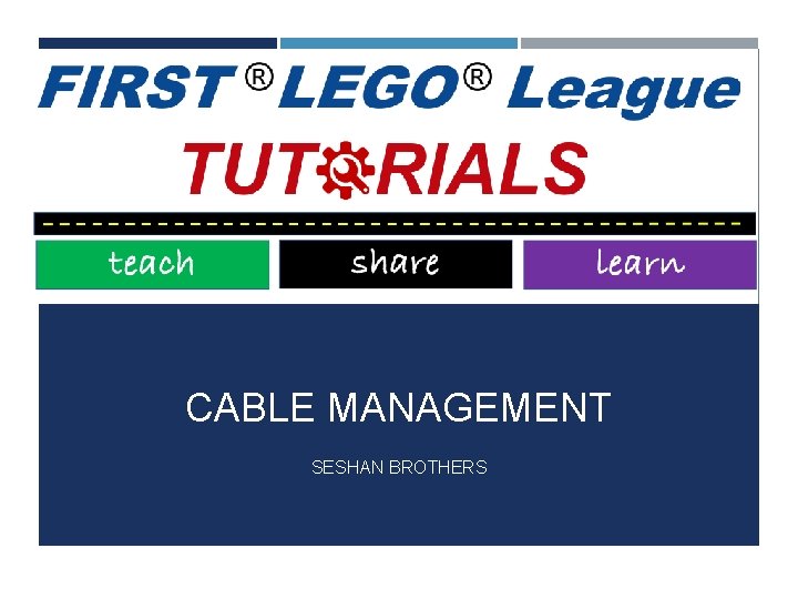 CABLE MANAGEMENT SESHAN BROTHERS 