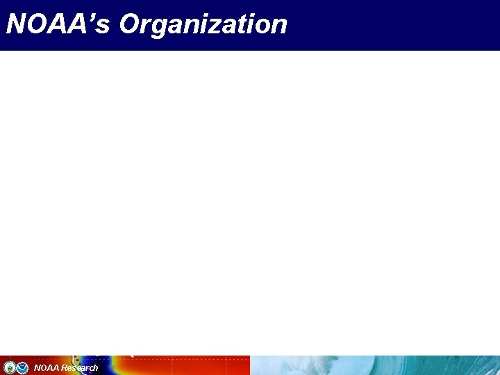 NOAA’s Organization NOAA Research 