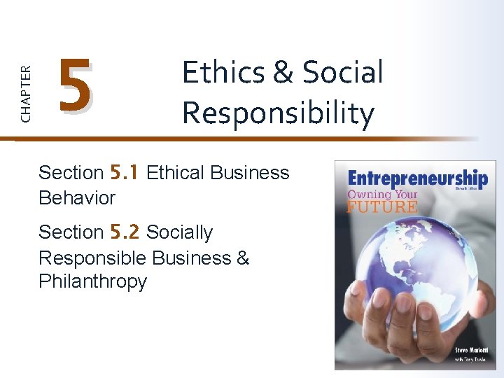 CHAPTER 5 Ethics Social Responsibility Section 5 1