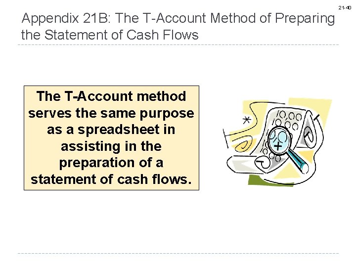 Appendix 21 B: The T-Account Method of Preparing the Statement of Cash Flows The
