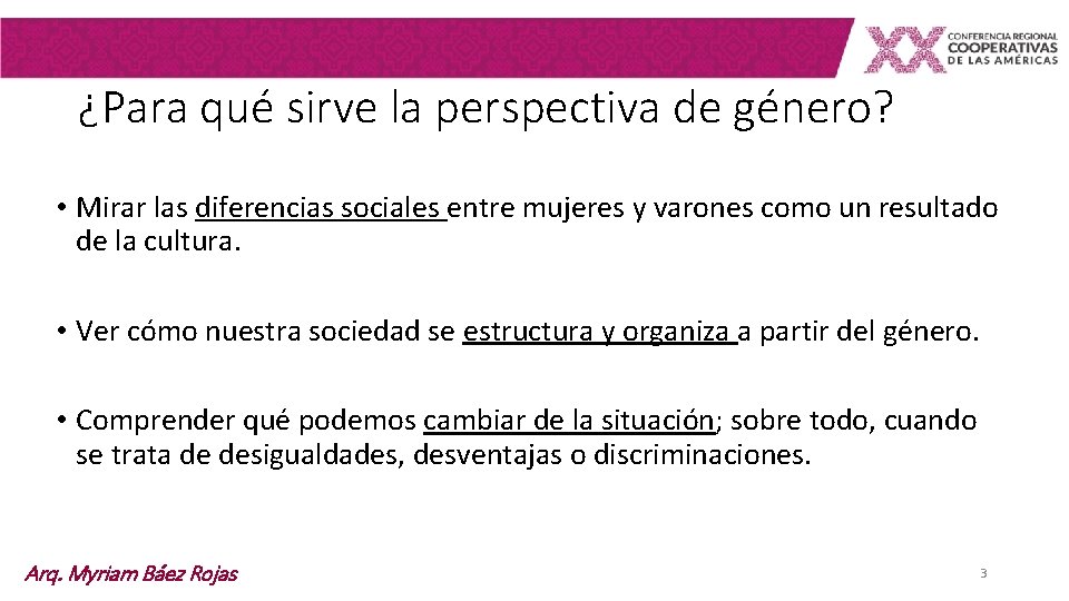 Importancia de la perspectiva de gnero en las