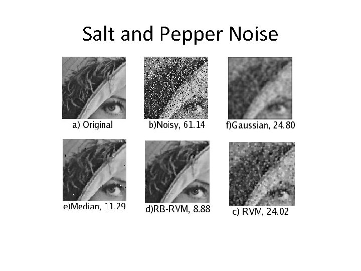 Salt and Pepper Noise 