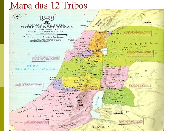 Mapa das 12 Tribos 