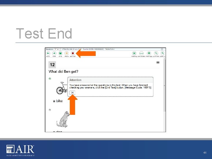 Test End 41 Test End 41