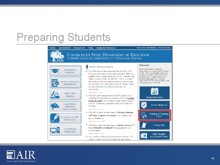 Preparing Students 48 Preparing Students 48