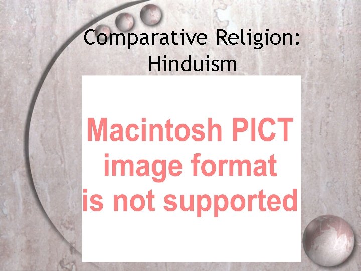 Comparative Religion: Hinduism 