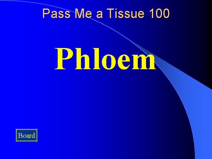 Pass Me a Tissue 100 Phloem Board 