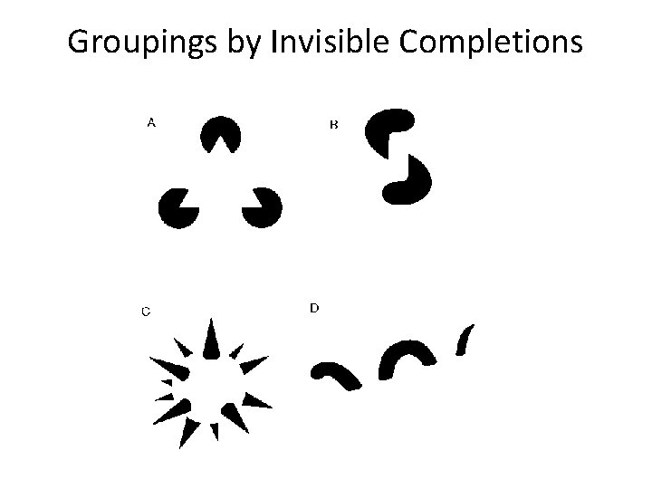 Groupings by Invisible Completions 