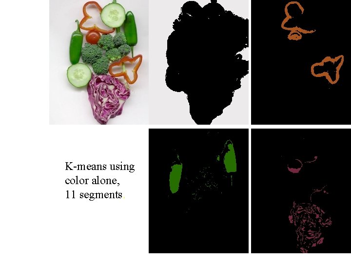 K-means using color alone, 11 segments. 