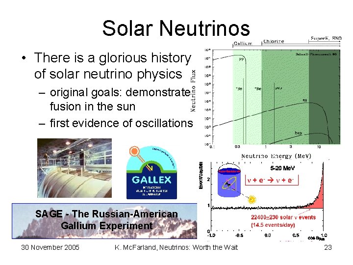 Solar Neutrinos • There is a glorious history of solar neutrino physics – original