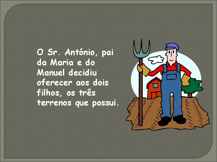 O Sr. António, pai da Maria e do Manuel decidiu oferecer aos dois filhos,