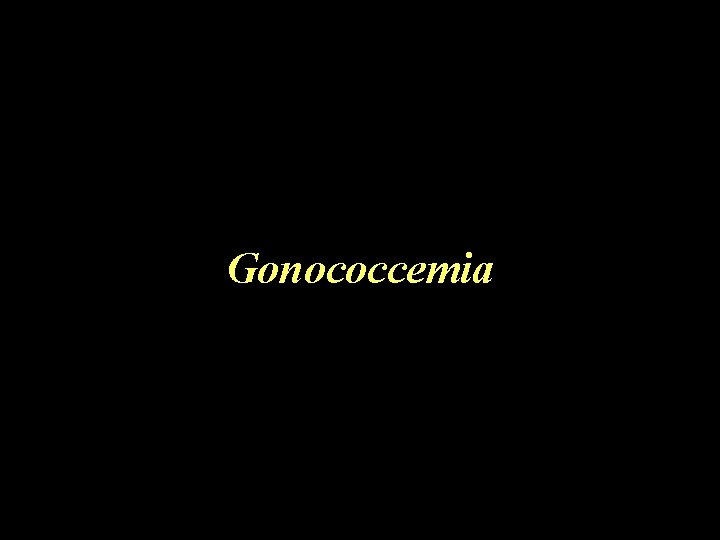 Gonococcemia 