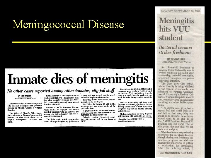 Meningococcal Disease 