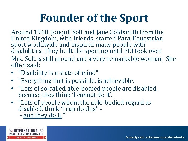 Founder of the Sport Around 1960, Jonquil Solt and Jane Goldsmith from the United