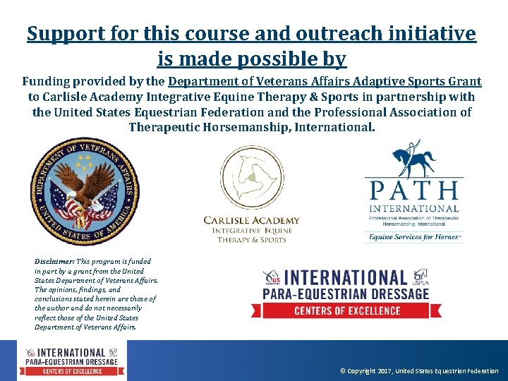 Support for this course and outreach initiative is made possible by Funding provided by