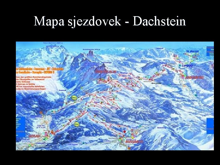 Mapa sjezdovek - Dachstein 