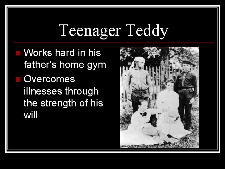 Teenager Teddy Works hard in his father’s home gym n Overcomes illnesses through the