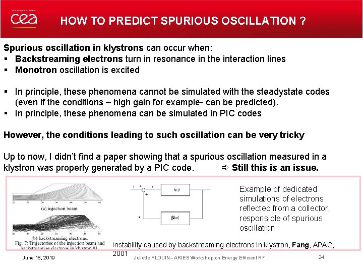 HOW TO PREDICT SPURIOUS OSCILLATION ? Spurious oscillation in klystrons can occur when: § HOW TO PREDICT SPURIOUS OSCILLATION ? Spurious oscillation in klystrons can occur when: §