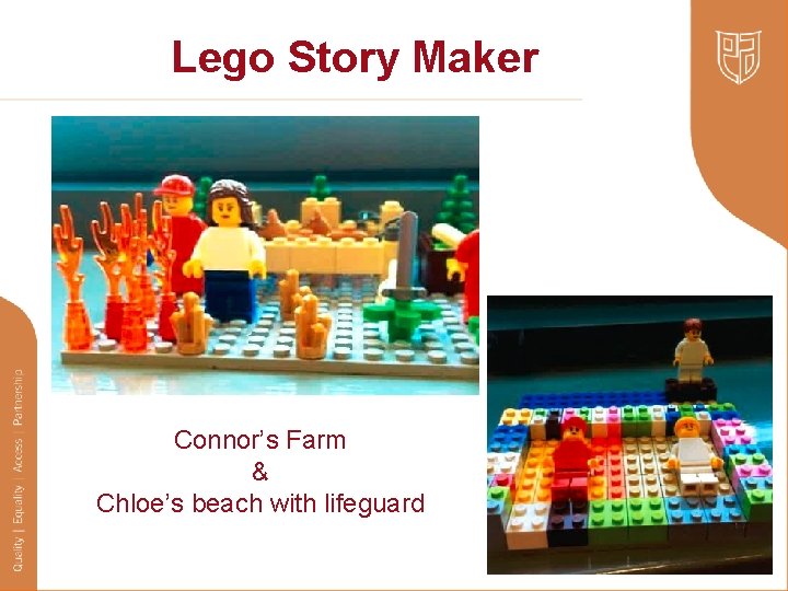 Lego Story Maker Connor’s Farm & Chloe’s beach with lifeguard 