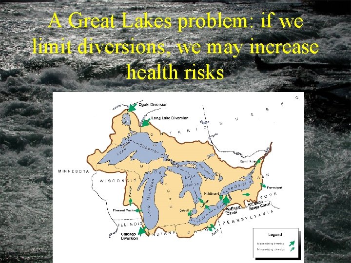 A Great Lakes problem: if we limit diversions, we may increase health risks 