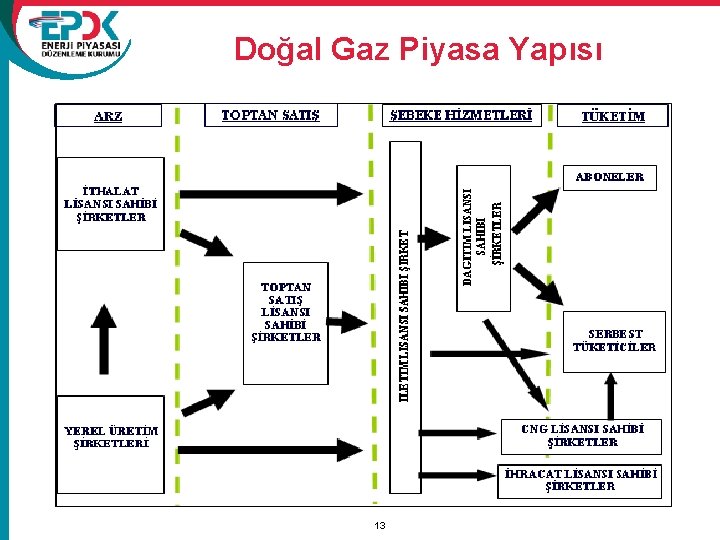 Doğal Gaz Piyasa Yapısı 13 