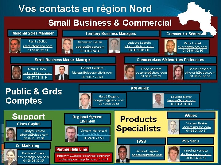 Vos contacts en région Nord Small Business & Commercial Regional Sales Manager Territory Business