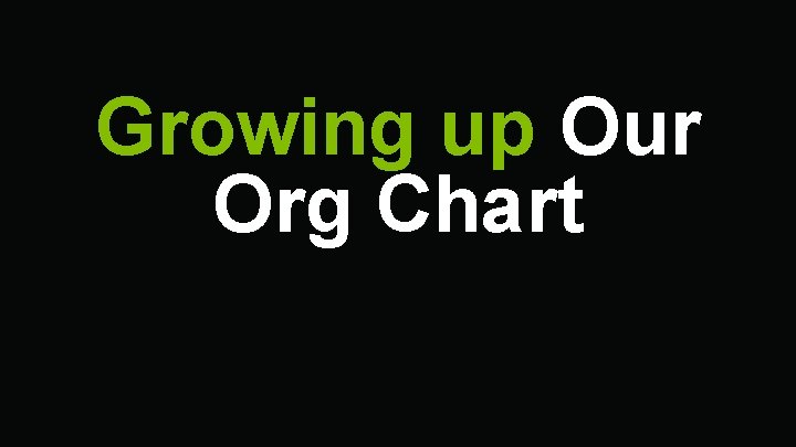 Growing up Our Org Chart 